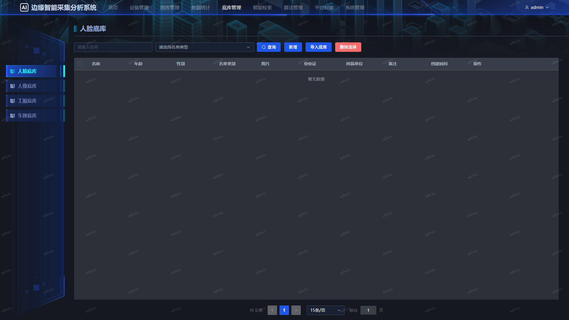 人脸底库